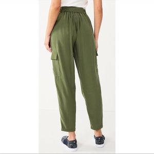 Nine West Utility Pant High-Rise Tapered Leg NWOT